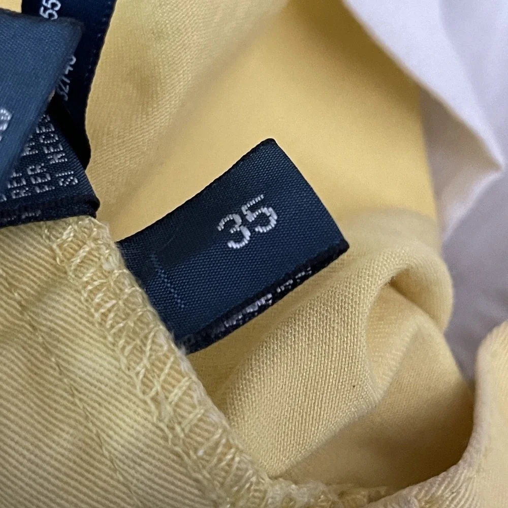 Polo Ralph Lauren Prospect Shorts Men's Sz 35 Classic Casual Chino Cotton Yellow